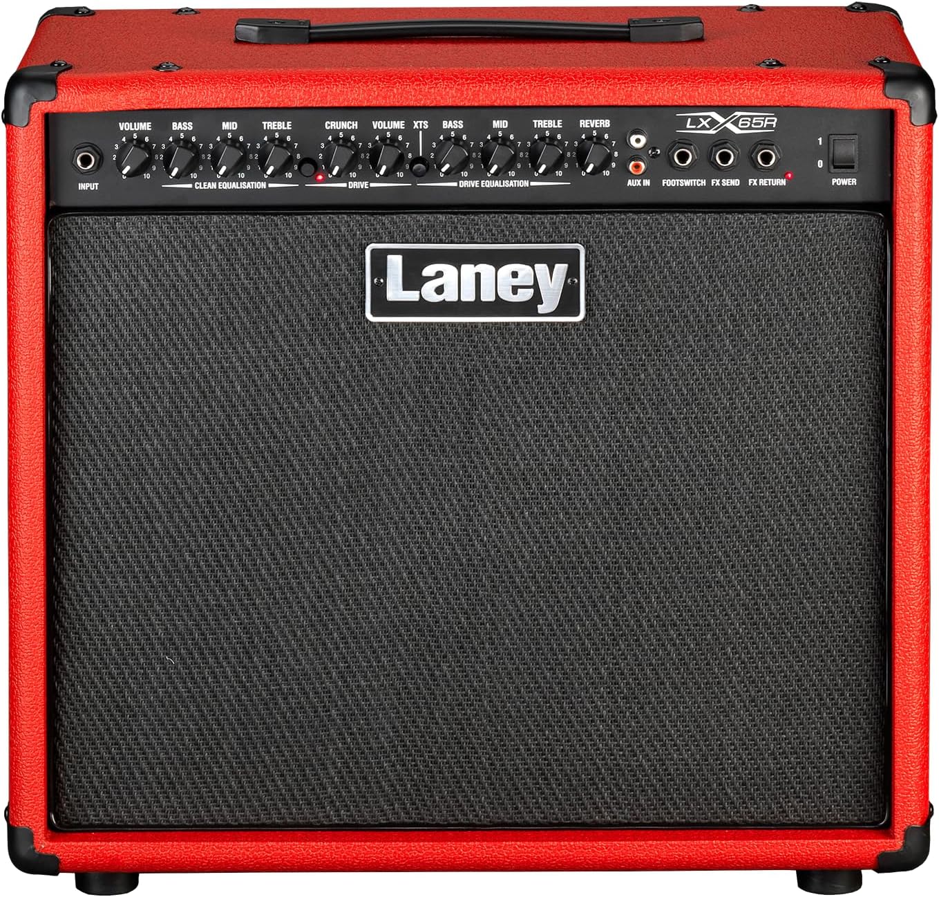 Laney LX65R-Red Guitar Combo 65W 12 Inch Woofer Reverb, Red