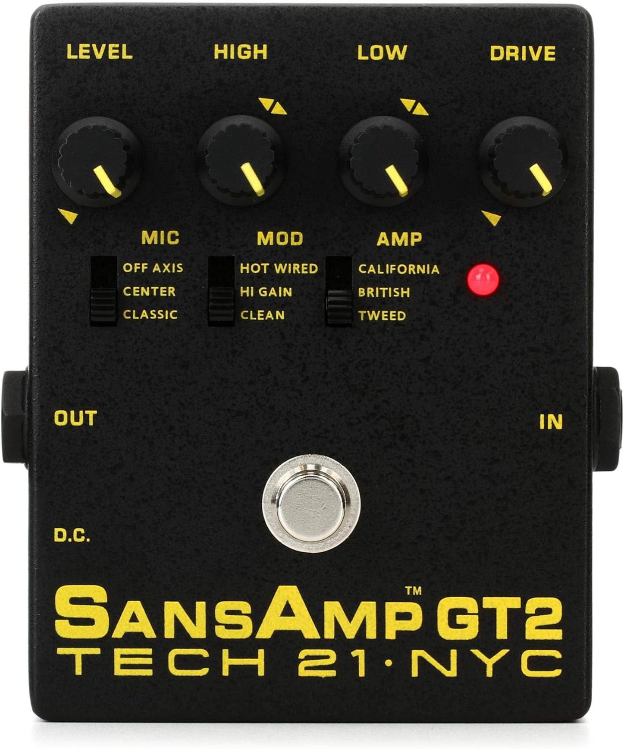 Tech 21 SansAmp GT2 Tube Amp Emulator Pedal