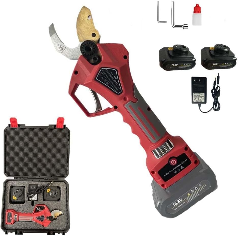 Cordless Electric Pruning Shears with SK5 Special Patented Blades, 1.1