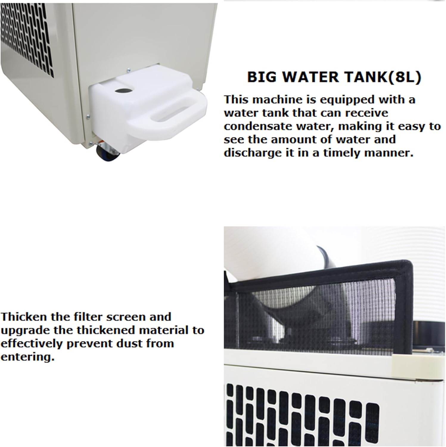 220V Industrial Air Conditioner Outdoor Air Conditioning Fan Equipment Single Tube 780m³/h 2100W White