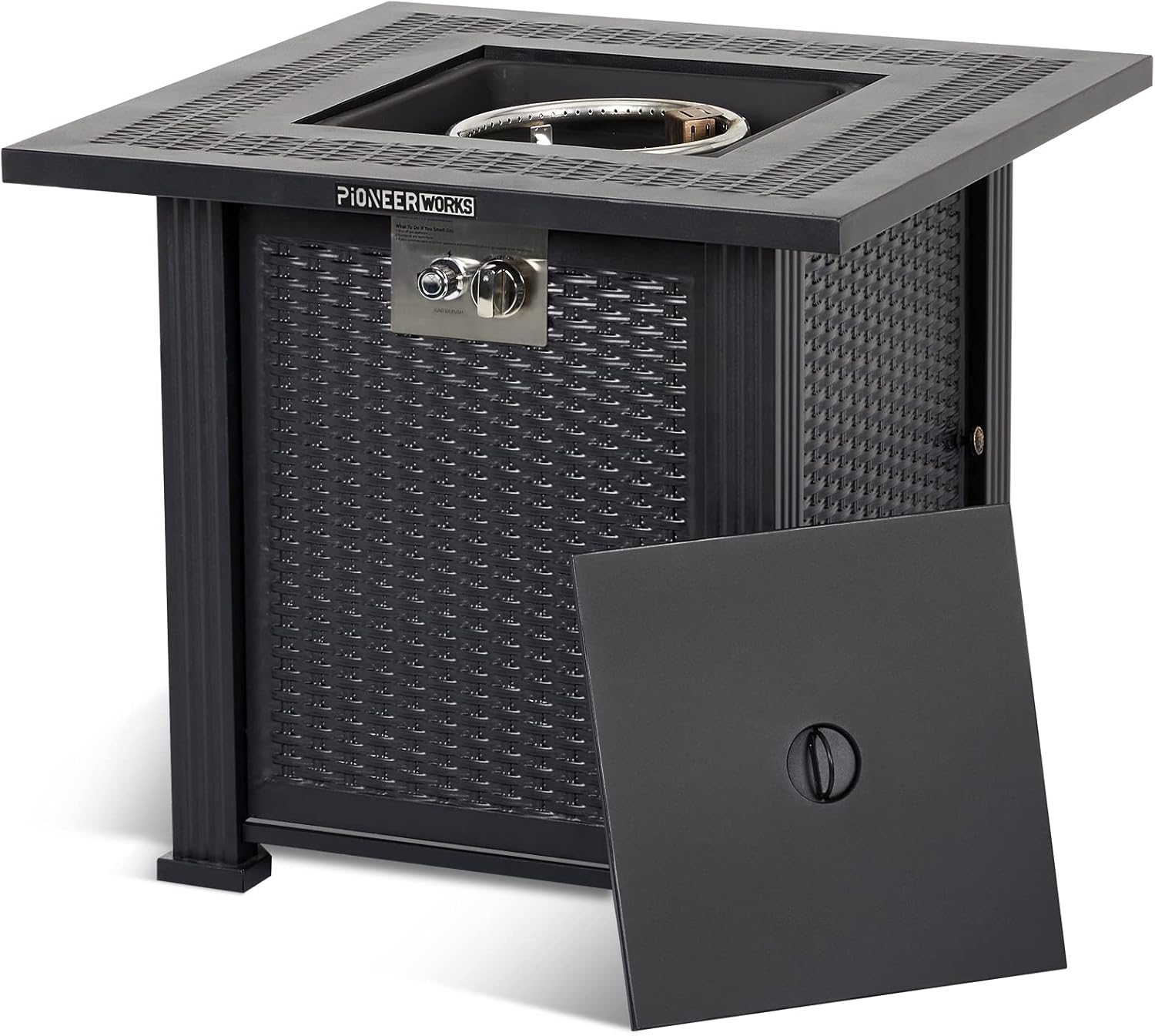 Rectangle Propane Fire Pit Table, 28