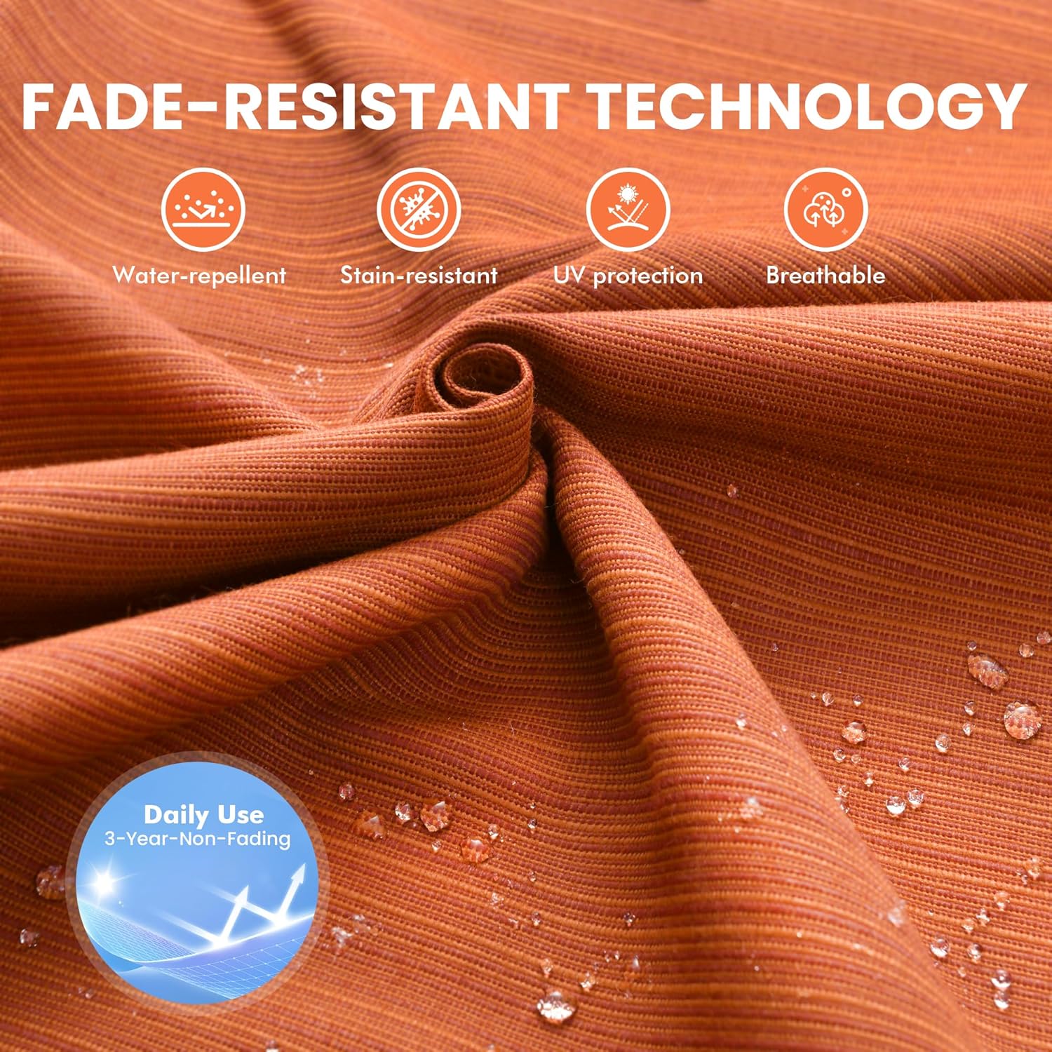 10 PCS Patio Outdoor Furniture Set w/Fire Pit Table,All Weather Wicker Outdoor Seating Sectional Sofa Set,Patio Outside Conversation Sets for Deck Yard Porch,Orange Red