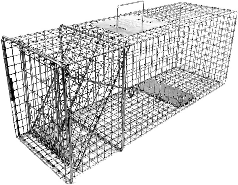 Tomahawk Live Trap - Model 108.1 - Original Series Rigid Live Trap with one Trap Door - 32x10x12 for Raccoon, Feral Cat, Badger, Woodchuck, Armadillo Sized Animals