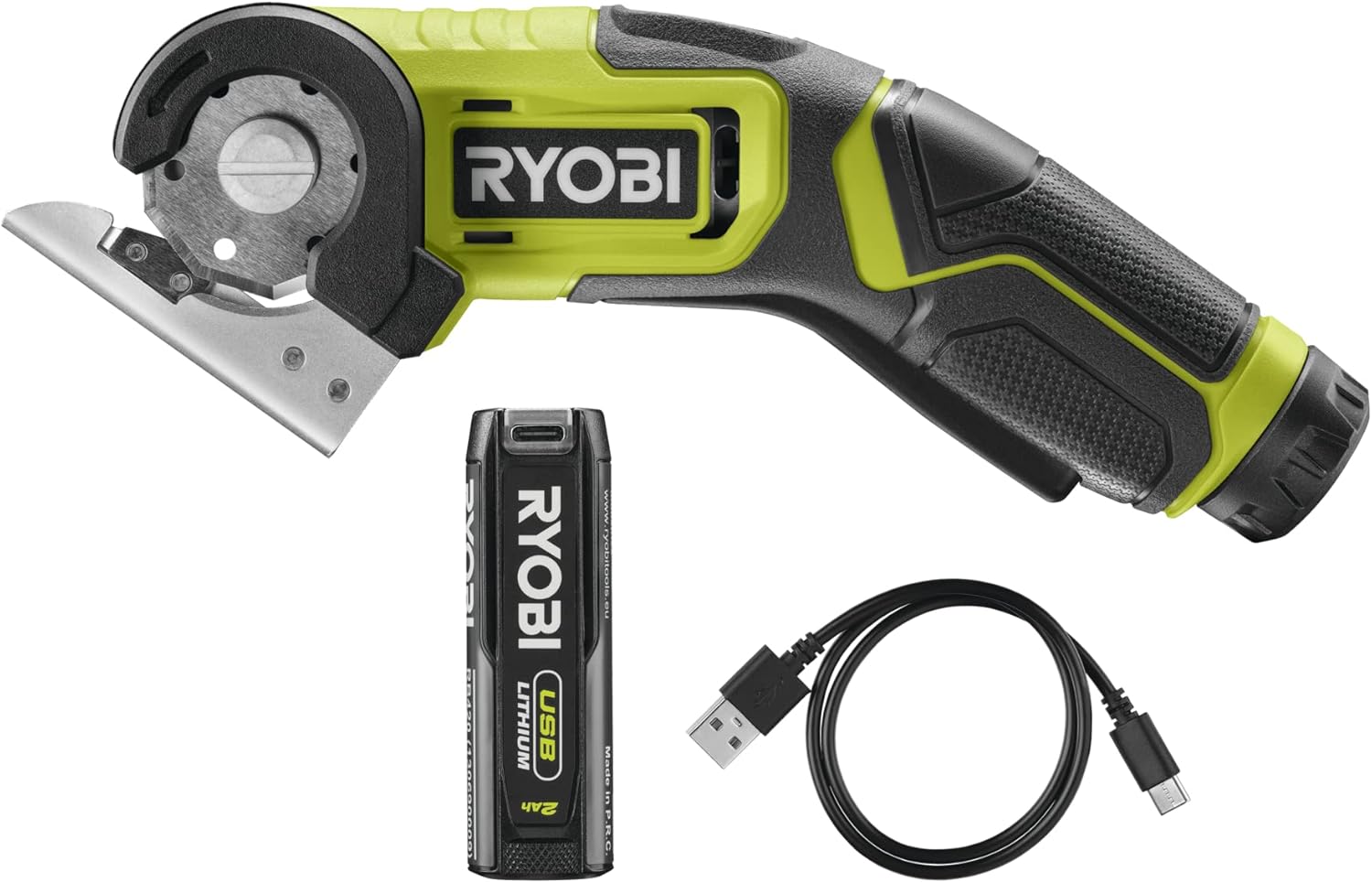RYOBI RCT4-120G 4V Cordless Cutting Tool (1 x 2.0Ah), Hyper Green