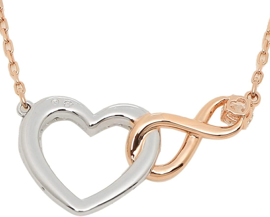 Swarovski Women's Necklace Accessories 5518865 Rose Gold Silver