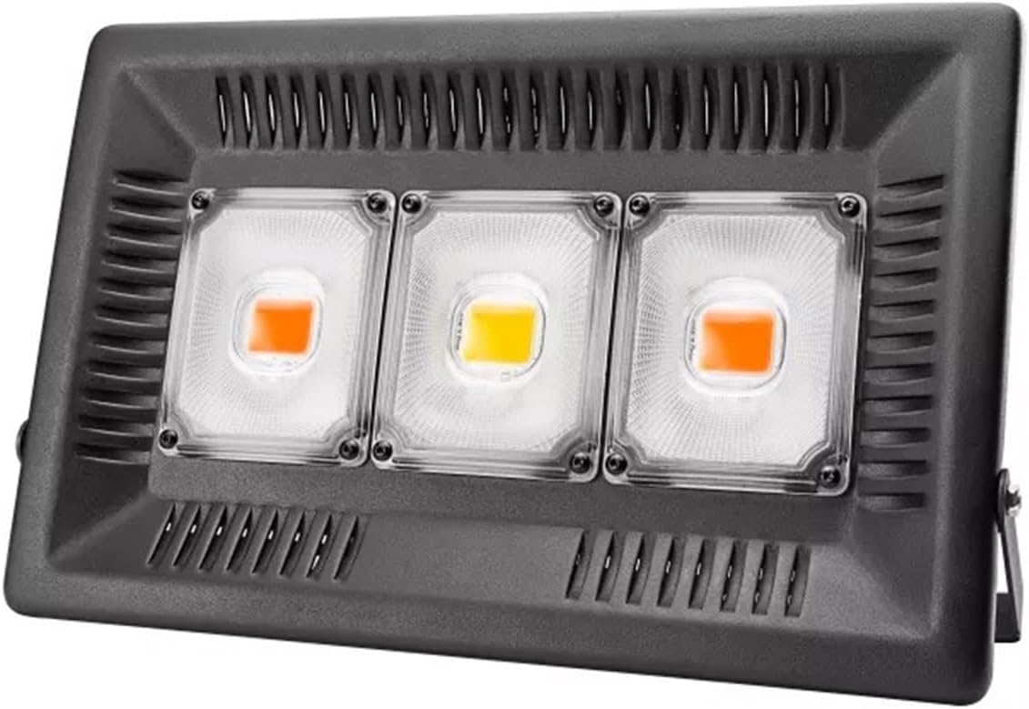 Flood Lights Outdoor, Led Floodlight IP65 50W 100W 150W Outdoor Full Spectrum Indoor Greenhouse Plant Light Phyto Grow Lamp,for Forecourt, Backyard, Garages and More(Cold White,10PCS 150w) (Warm W