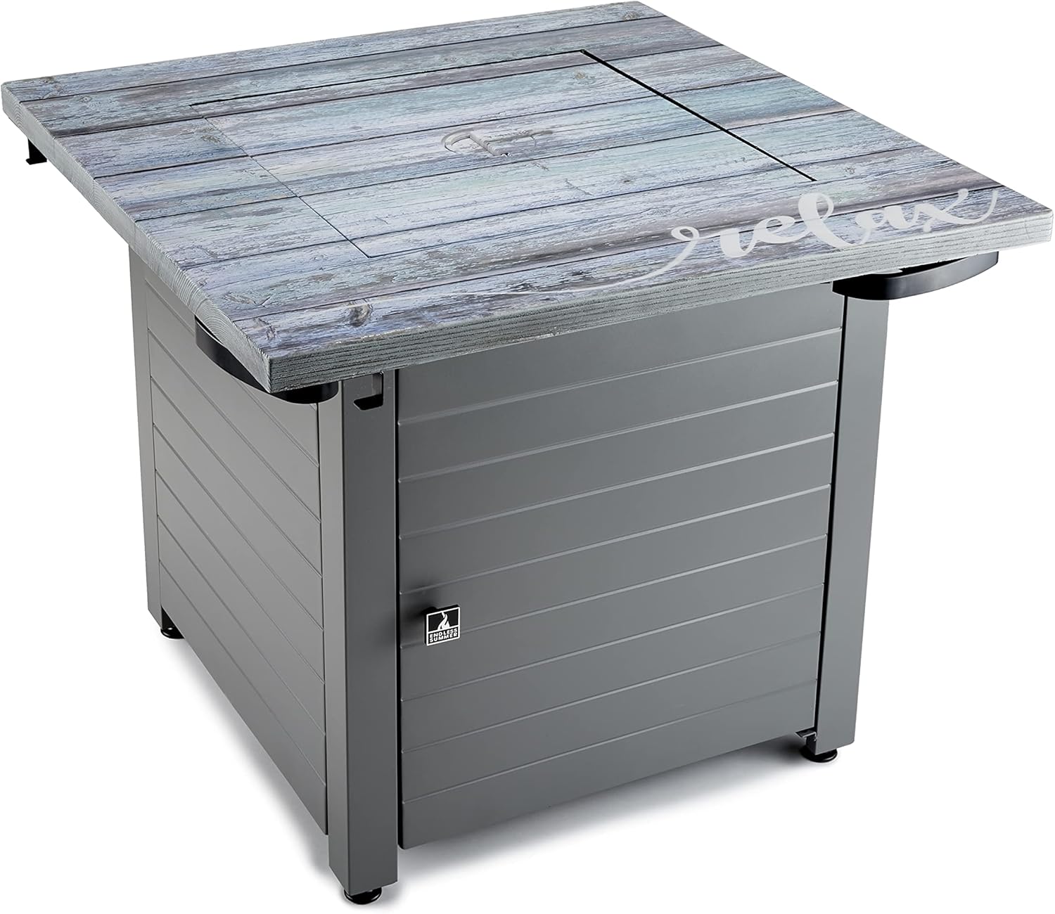 Relax Gray 30” Square Gas Fire Table