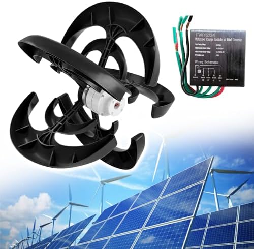 500W Vertical Wind Turbine Generator for Home & Street Lighting, 5-Blade Low RPM Windmill, Dual 12V/24V Eco-Friendly Energy Solutions