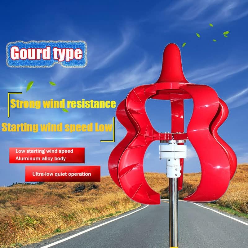 12000W 12V/24V 5 Blade Wind Vertical Axis Generator 3 Phase AC Permanent Magnet Wind Generator Kit with Controller