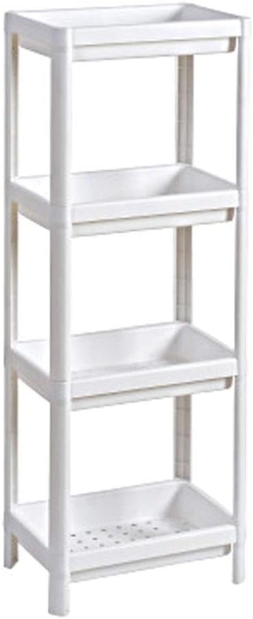 VIDI Shower Shelf, White Bathroom Plastic Standing no Drilling Corner Holder Organizer Storage Shelves with Strong Suction Cup