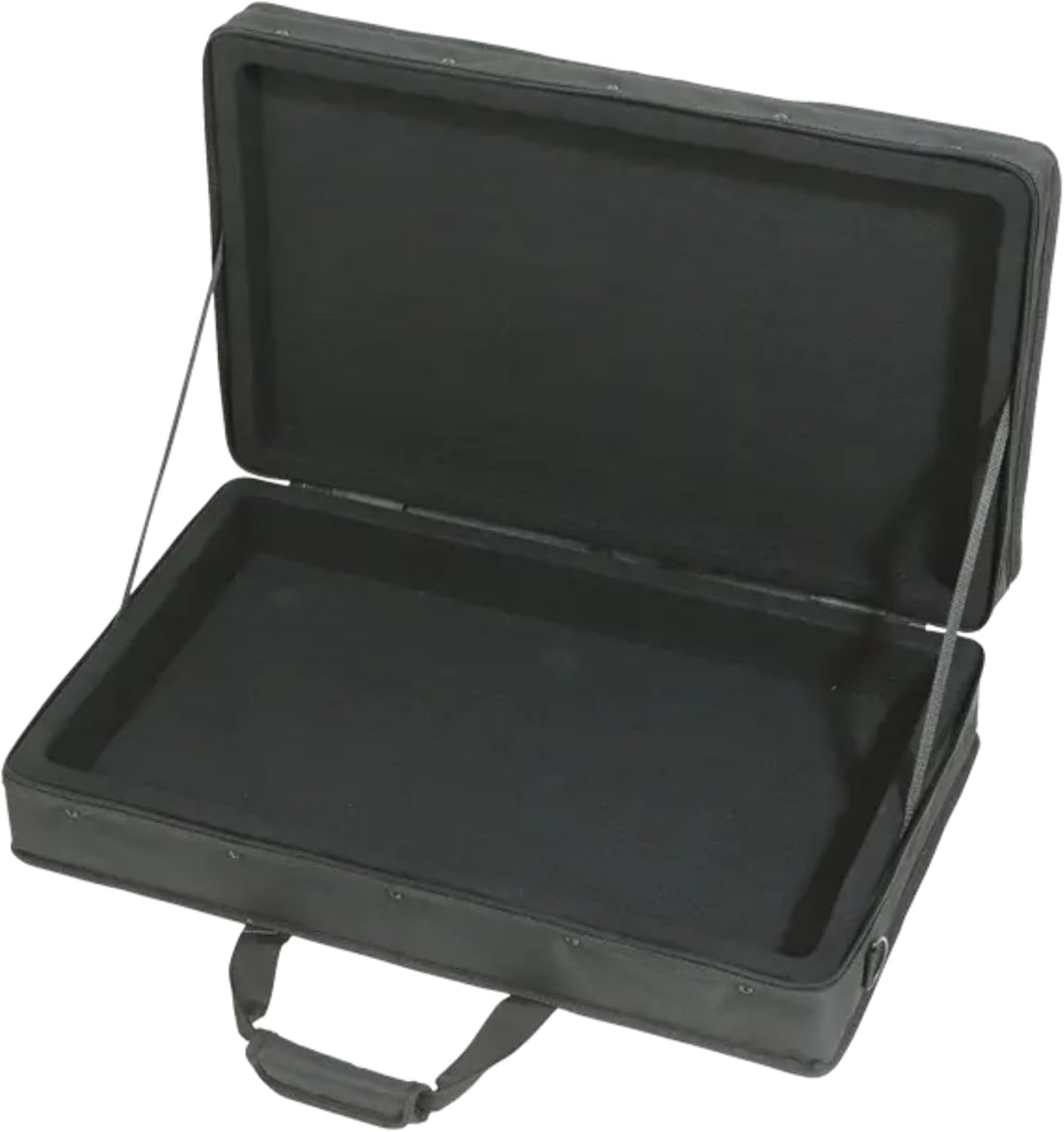 SKB 24”x14” Controller Soft Case - Padded Bag w/ Rigid Foam Frame, Shoulder Strap and Double Zippers for DJ Controllers & Small MIDI Keyboards, Black