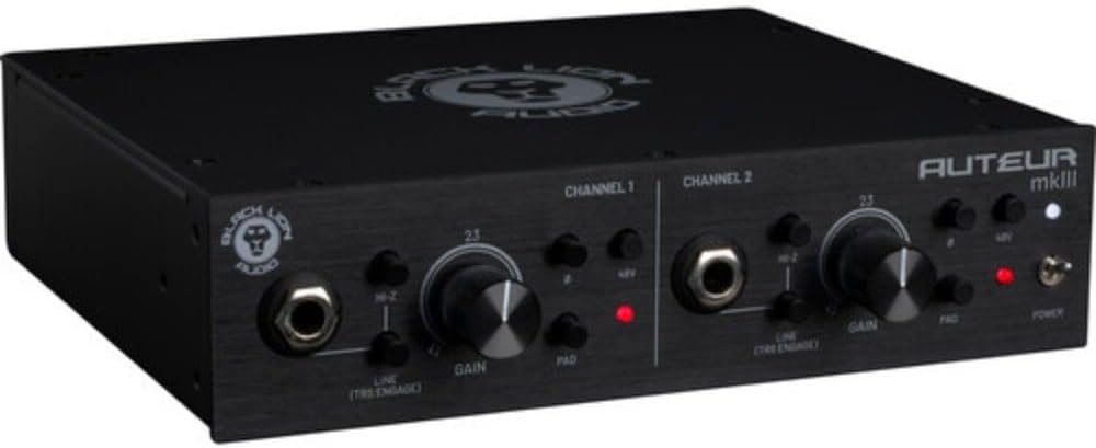 Black Lion Audio Auteur mkIII 2-Channel Mic Preamp and DI Bundle with 2x XLR- XLR Cable