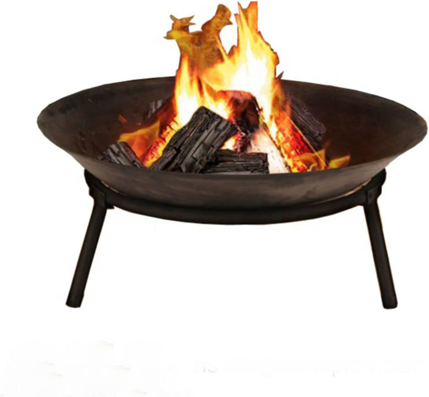 Outdoor Garden Fire Pit Basket Patio Heater Log Wood Charcoal Burner Brazier Outdoor Firepit Garden Patio Fire Basket Grill Round Stove Patio Heater Bowl