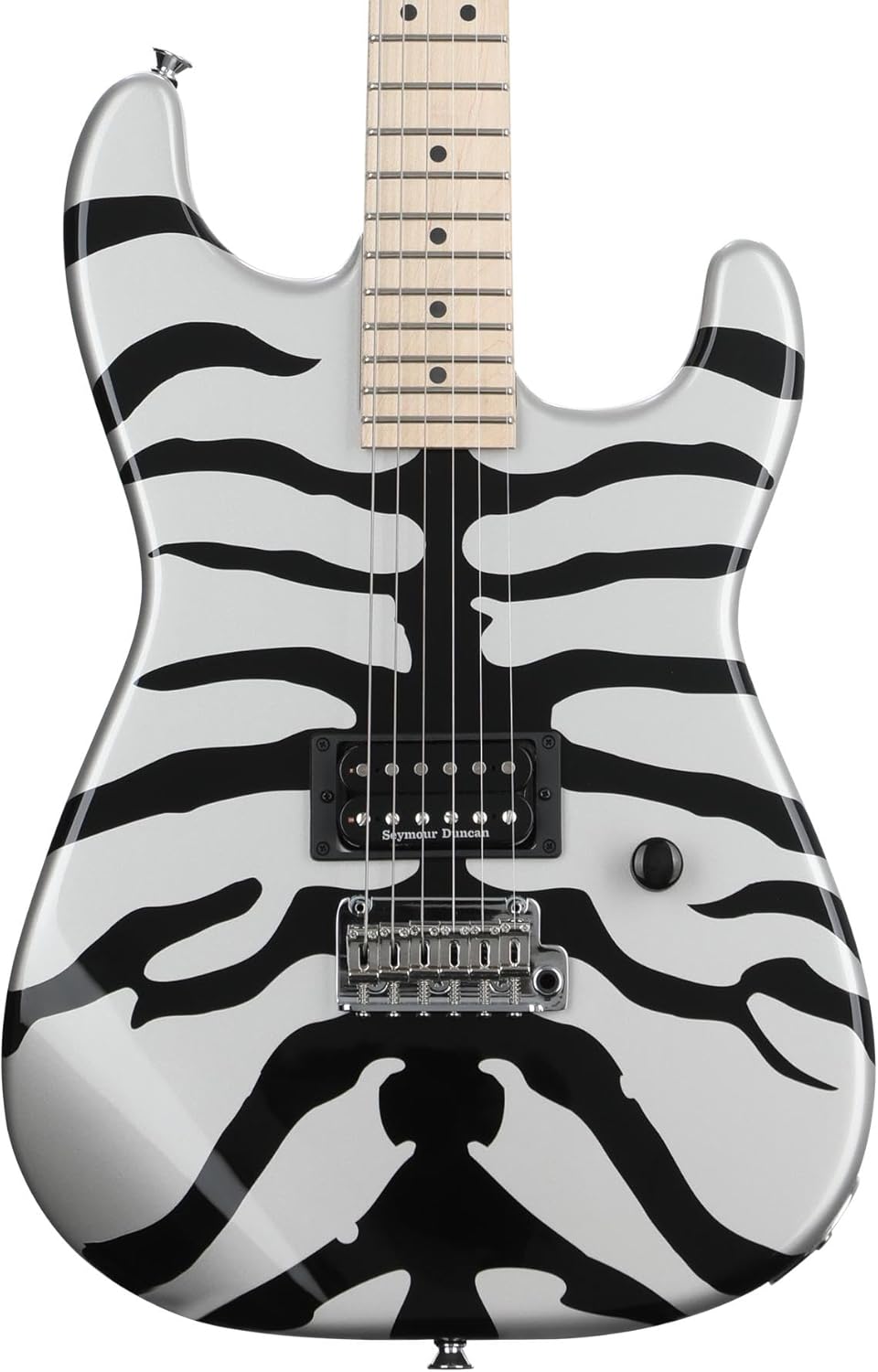 Charvel Super-Stock SD1 H 2PT M Electric Guitar - Silver Bengal