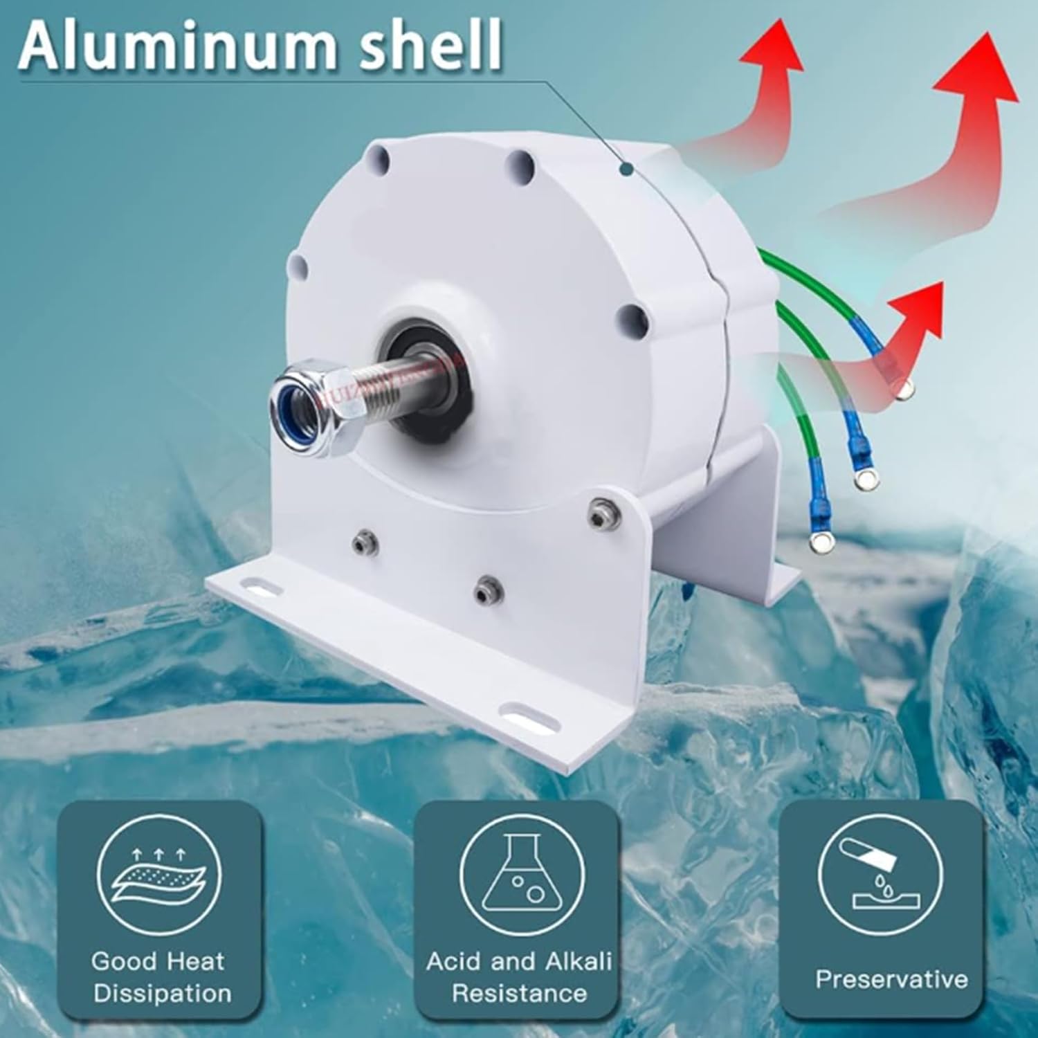 Low RPM 500R/Min 12000W 110V/220V Small Permanent Magnet Generator Ac Alternator for DIY Your Own Horizontal Wind Turbine