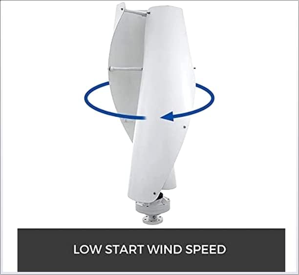 8000W Home Wind Turbine, 12V 24V 48V AC Permanent Magnet Wind Turbine Suitable for Household Power Generation, Camping, Boats