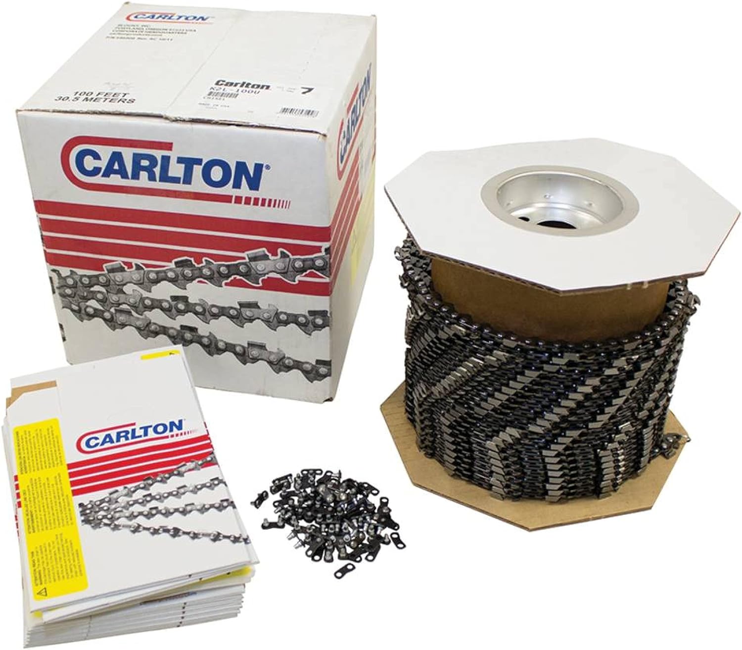 Stens New Stens Carlton Chain Reel 100' Chainsaw Chain .325 pitch.058 gauge Replaces Carlton K2L-100RW, K2L-100U, GB J58C-1P100, Oregon Ref. 21LPX100U, 34LG-100U, Windsor 58JL100R