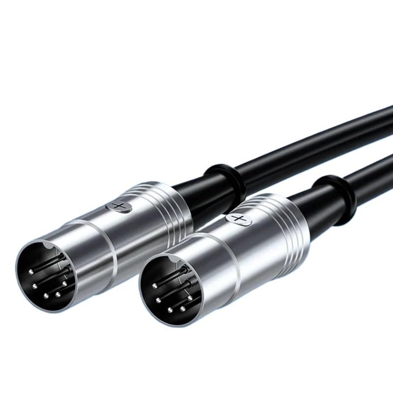 FENG GUO 5-pin MIDI Audio Cable Male to Male XLR Adapter Cable Suitable for Electric Piano Keyboard(8m)
