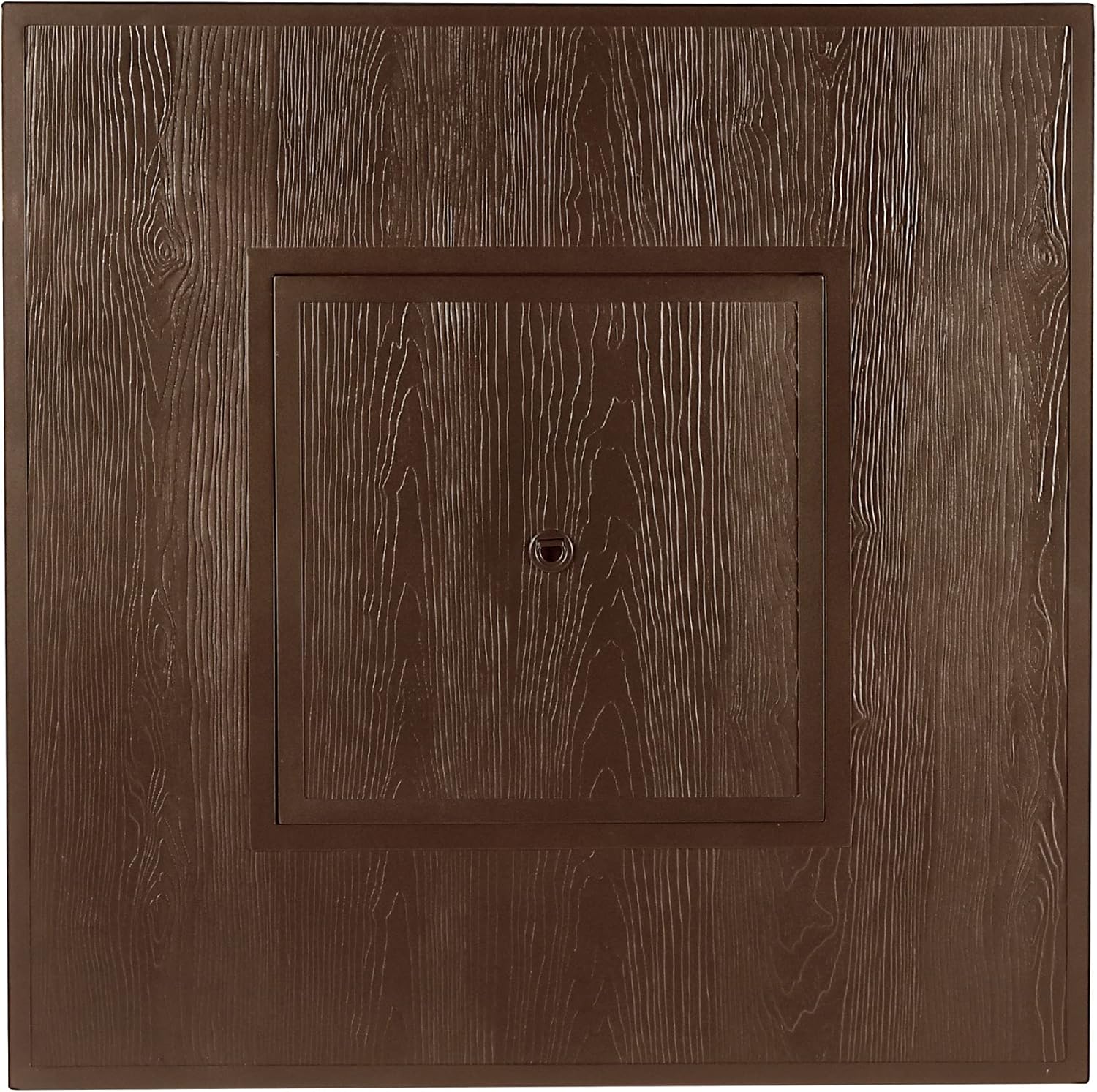 Square 42 in. x 42 in. Aluminum Propane Fire Pit Table with Glass Beads, Two Covers, Lid, 57,000 BTUs in Brown Finish