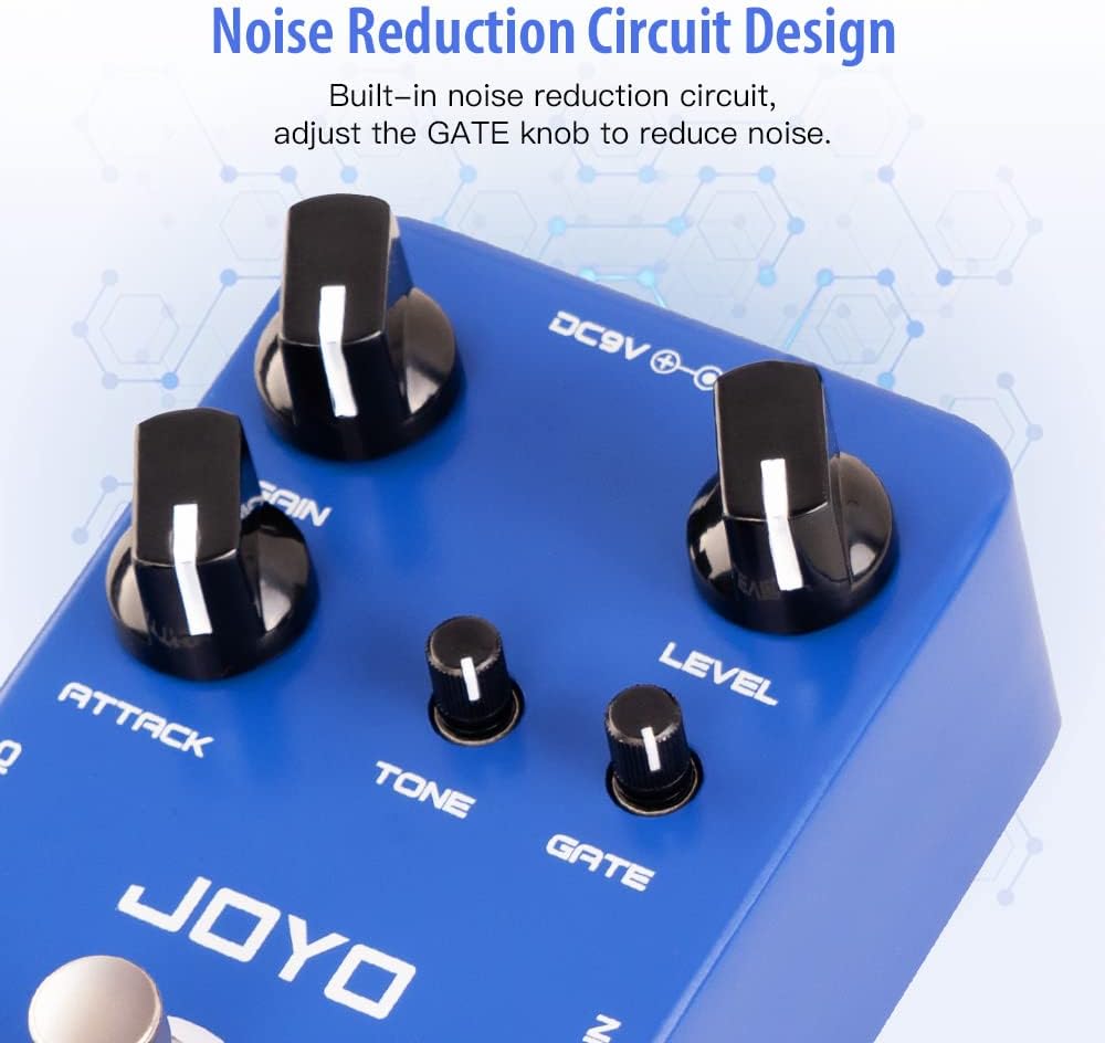JOYO JF-23 Overdrive Built-in Noise Gate Guitar Effect Pedal and JF-22 Amplifier Simulator Distortion Pedal