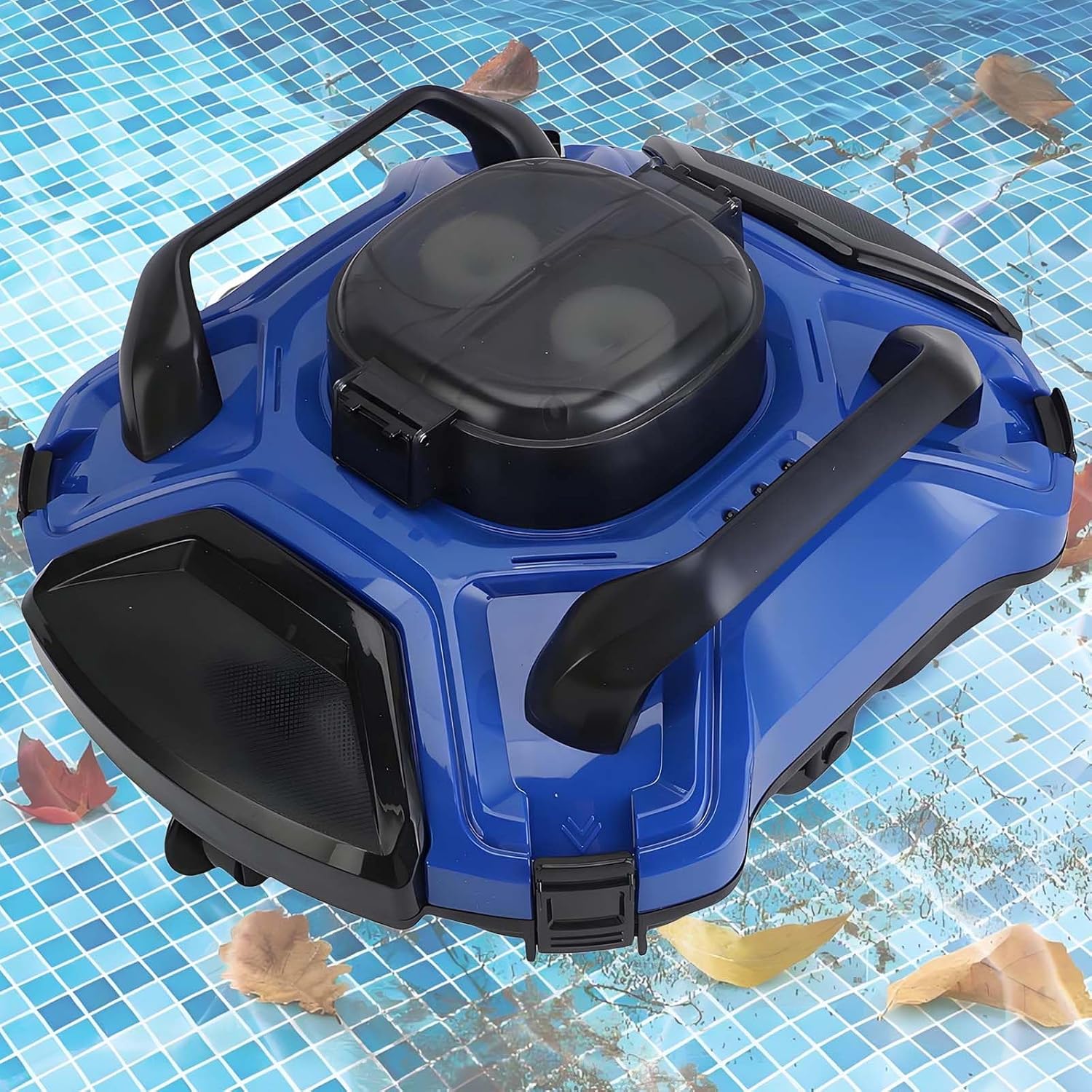 Lightweight Robotic Pool Cleaner,5000 mAh Power Supply,120 mins Runtime,Self-Parking,up to 85 ㎡,Auto Inground Pools & Waterline Cleaning