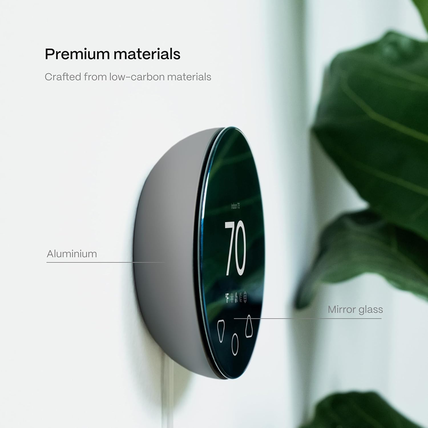Boldr Klima Smart Thermostat for Air Conditioners, Window A/C, Mini Splits & Heat Pumps - Alexa & Google Home Compatible, WiFi Control App, Energy Saving, Easy DIY Install, Aluminum Silver