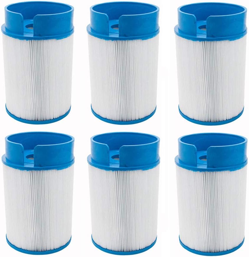 Clear Choice Pool Spa Filter 6.00 Dia x 7.50 in Cartridge Replacement for Neptune 39R5035W Baleen AK-60305, [6-Pack]