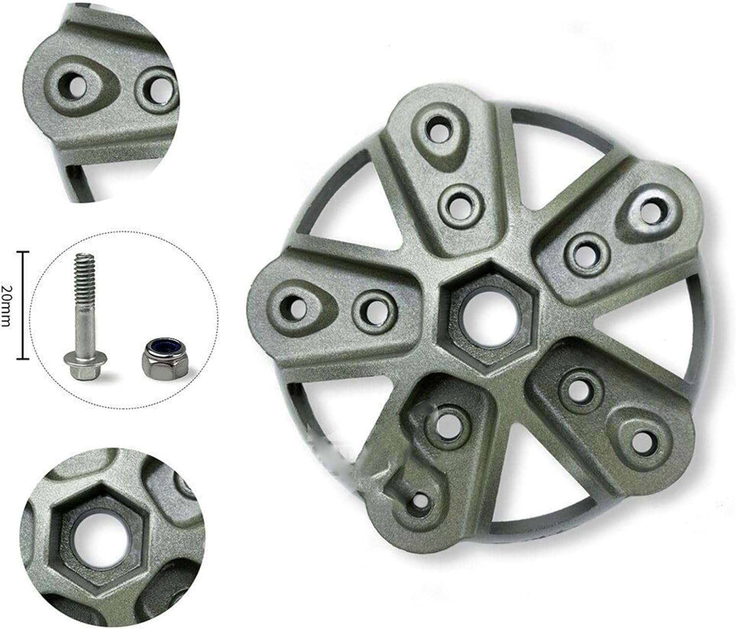 3/5/6 Blade Hub Cover Home Wind Turbine Generator Suitable for 3 5 6 Blade Durable Universal Hub (Color : Three Leaves)