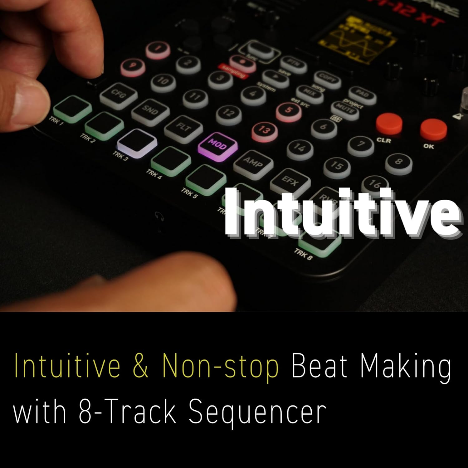 Sonicware Lofi-12 XT - Limited Retro Color [Low-res Digitized Sampler] – Special Bundle with Case