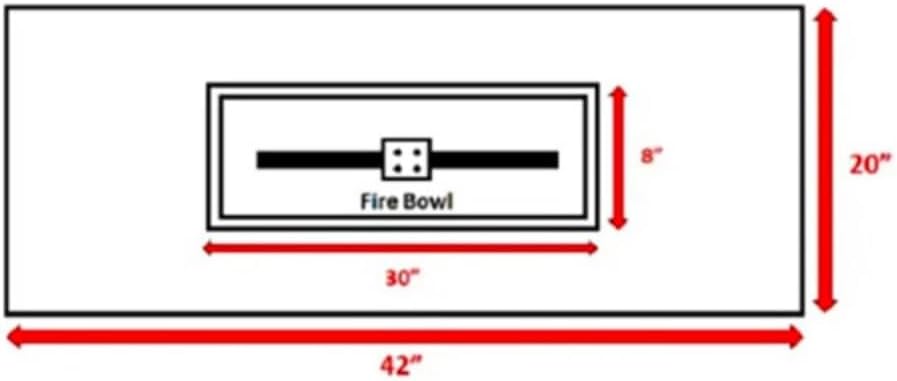 Modern Concrete Outdoor Fire Pit Table for Propane or Natural Gas Use, Gray Weather-Resistant Patio Centerpiece with Stainless Steel Burner