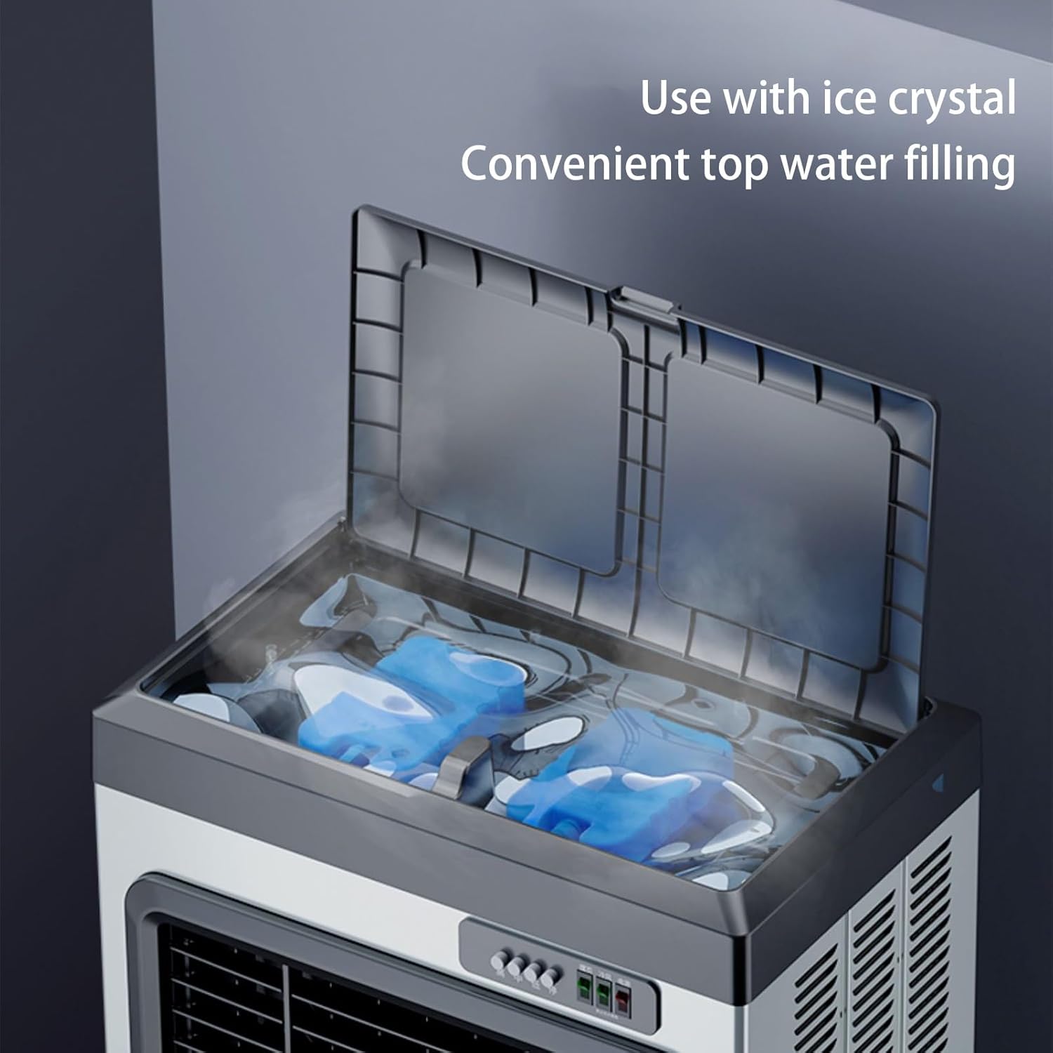 Personal Swamp Cooler, Quite Portable AC with 180L Tank and 3 Speeds, Evaporative Air Conditioner for Room Office Outdoor(75 * 47 * 160cm)