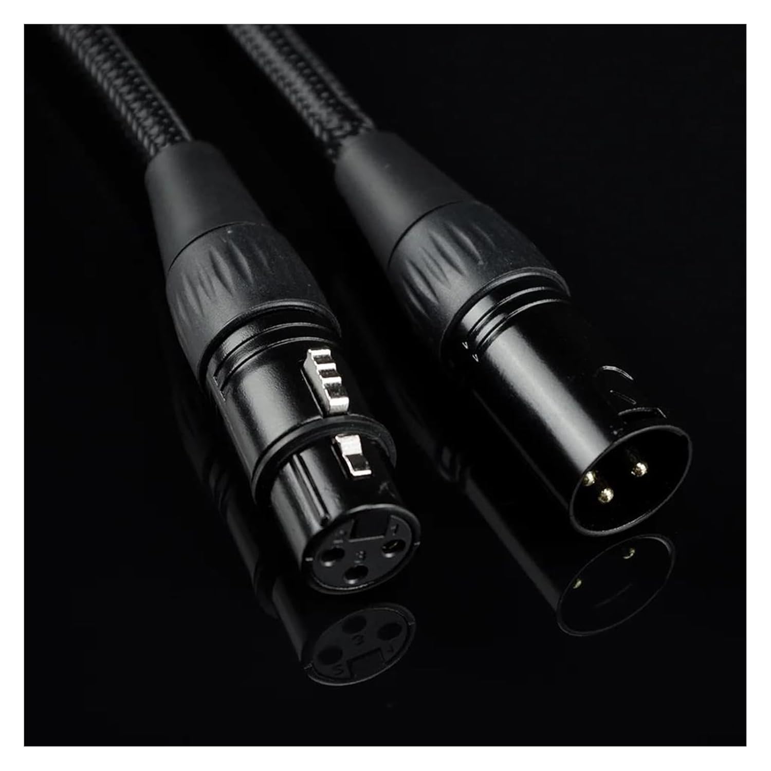 Pro Audio Cable Microphone Cable Guitar Cable Extension Mikrofon Cable for Mixer Amplifiers(Black,6m)