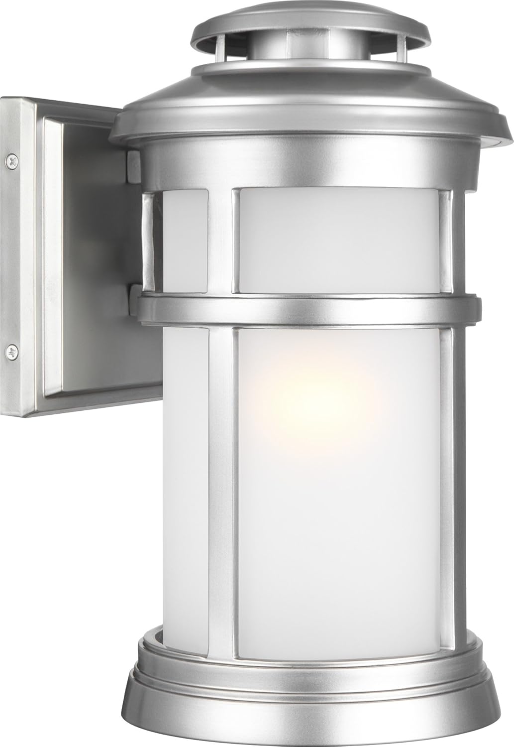 Feiss Lighting-Newport-Outdoor Wall Lantern in Transitional style made with StoneStrong for Coastal Environments-Brushed