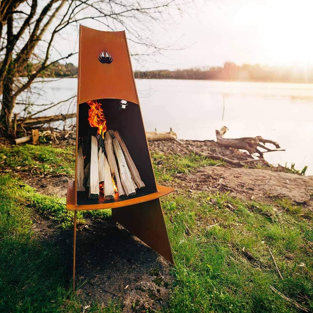 Fire Pit Art VES Vesuvius Wood Buring Fire Pit - 21