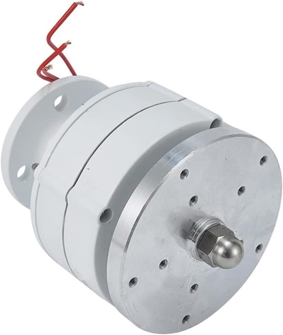 Wind Turbine Generator, 2000W Vertical Wind Turbine 12v 24V 48V Vertical Axis Wind Generator Small Windmill Free Energy For Hybrid Solar Wind System for Boats, Gazebos, Chalets, or Mobile Homes(Red,MP