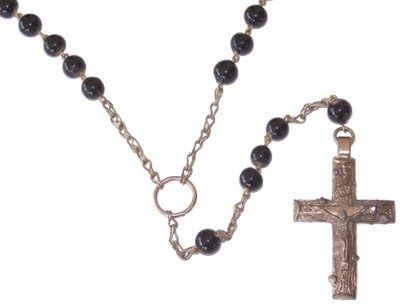 Habit Priest Rosary - Jerusalem style I - Very long and strong ( 34 inches )