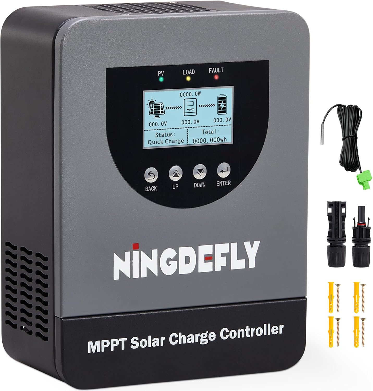 MPPT Solar Charge Controller 60A 96V Auto 12V 24V 36V 48V 60V 72V 84V 96V Solar Regulator for Solar Systems with LCD Display Suitable for FLD LiFePO4 SLD Gel Batteries