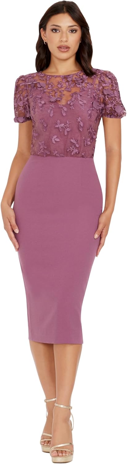 Dress The Population Womens Marianne Bodycon Midi Dress