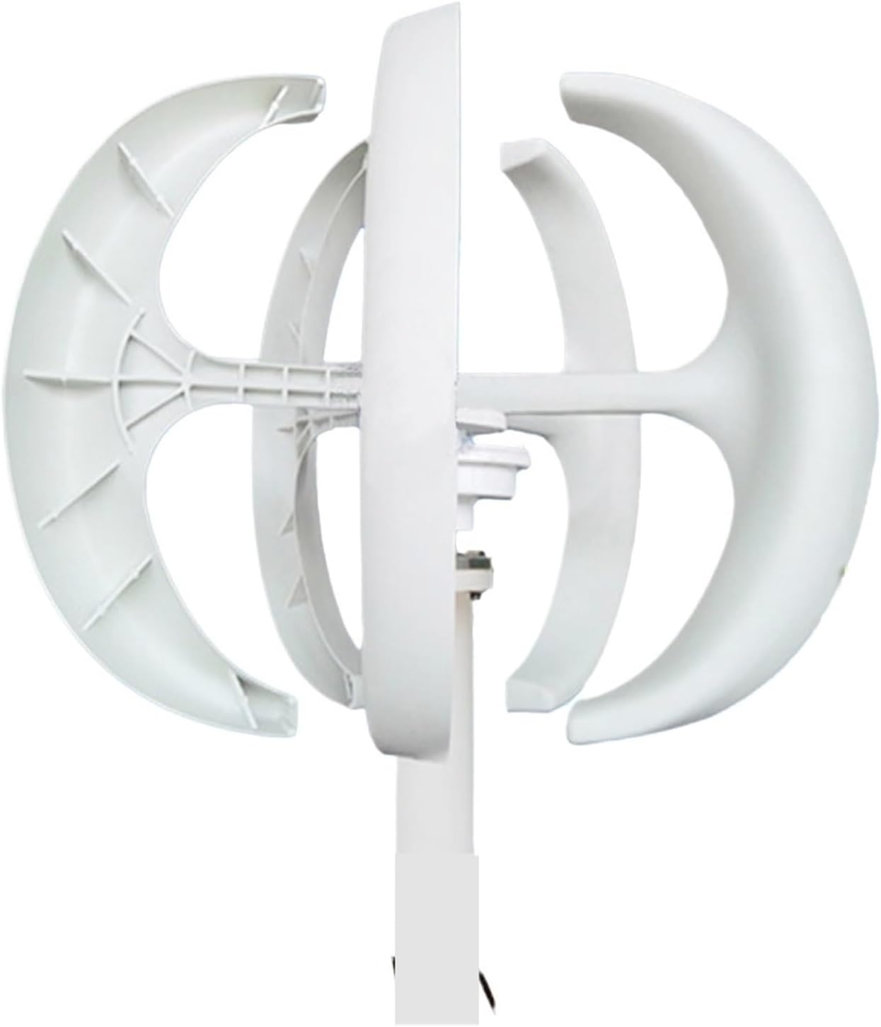 Wind Turbines, Lantern Shape 5KW 12V 24V Vertical Wind Power Turbine nerator Kit for Home 5000W Low Noise Windmill(White,24V_5000W)