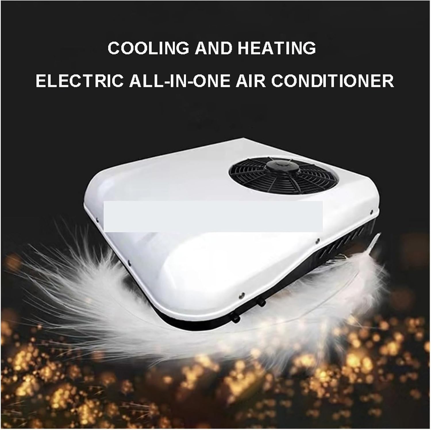 RV Air Conditioner, Ceiling Car Air Conditioner 12/24V Top Mounted Parking Heating And Cooling Integrated Machine,Camper ac(White,24v Cool And Heat)