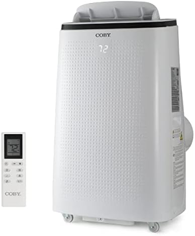 Coby CBPAC1080 3-in-1 AC Unit, Dehumidifier & Fan, 15,000 Portable Air Conditioner, 15000 BTU, White