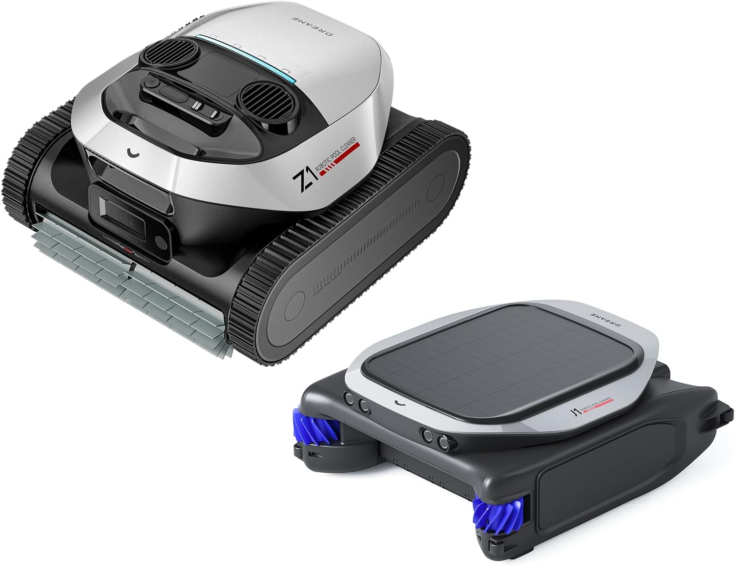 DREAME Z1 Cordless Robotic Pool Cleaner with DREAME J1 Robotic Pool Surface Skimmer