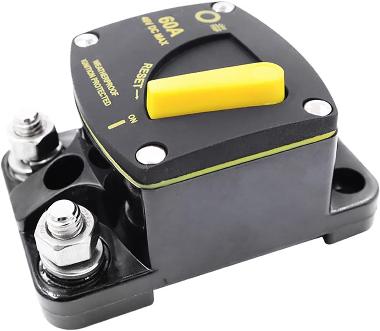 50A 60A 80A 100A 150A 200A 250A 300A AMP Circuit Breaker Fuse Reset 12-48V DC Car Audio Amplifier Breaker Waterproof 2022(Color:150a)