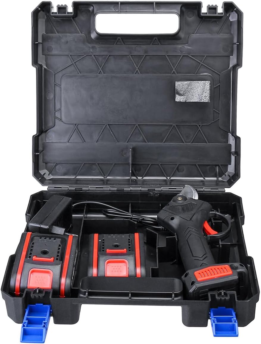 88V Cordless Electric Pruning Shears Secateur Garden Branch Cutter + 2 Battery