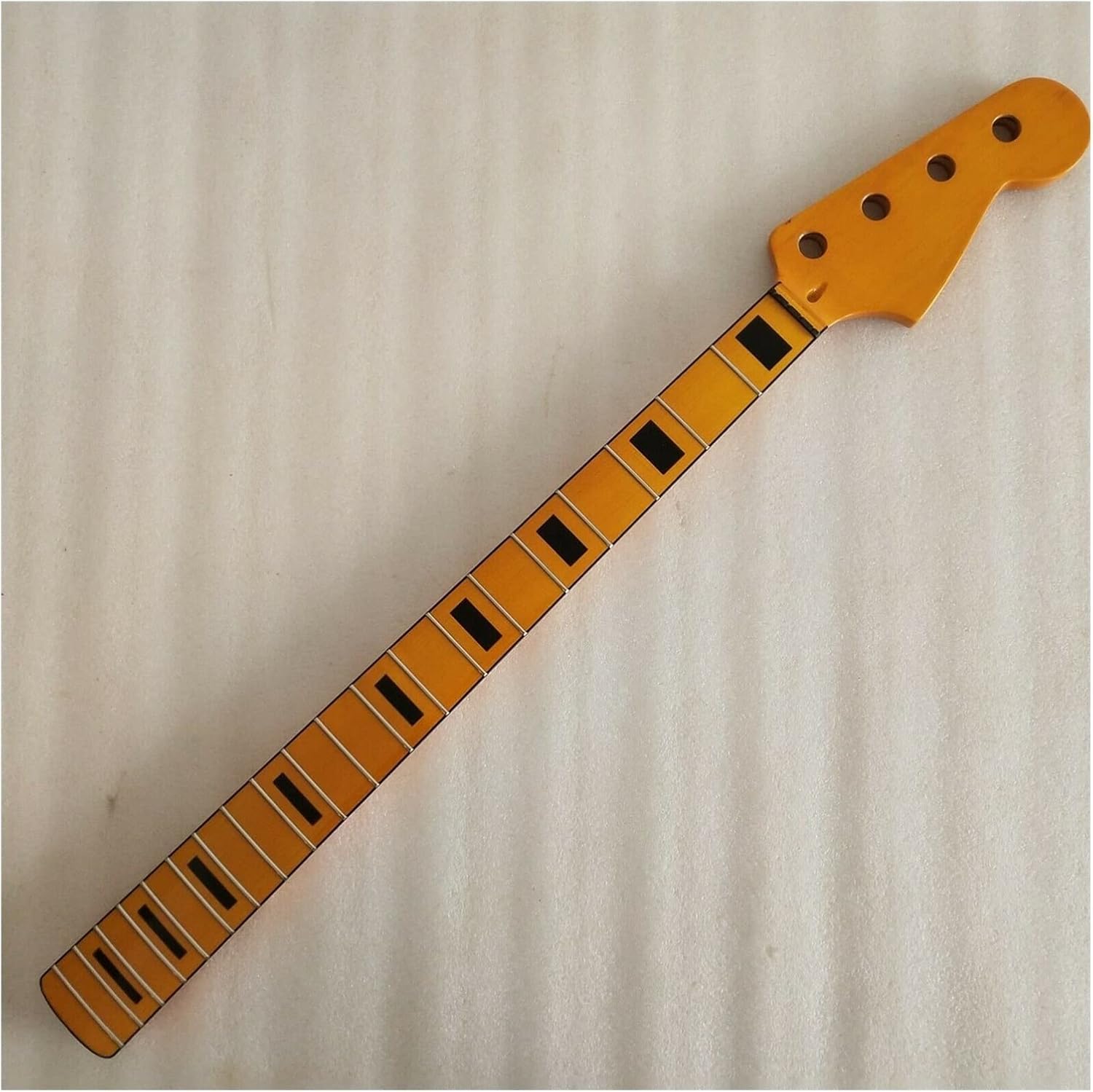 TSTS Maple 20 Fret Bass Guitar Neck Replacement 4 String Maple Fingerboard 38mm Nut Guitar ​Neck Replacement