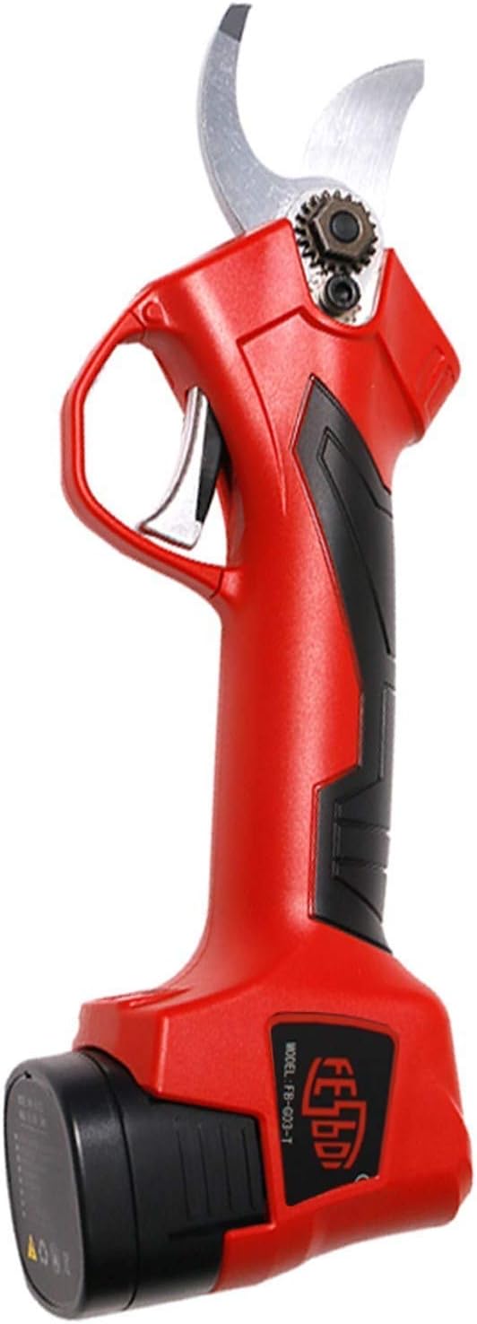 Professional Electric Pruning Shears Electric Secateurs Cordless Garden Ratchet Anvil Pruner with Rechargeable 2Ah Lithium Battery 25mm Cutting Diameter 6-8 Working Hours