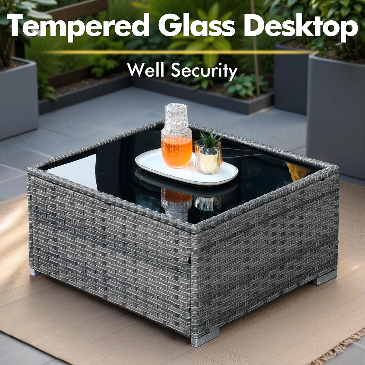 11 Piece Outdoor Patio Furniture Set with 53