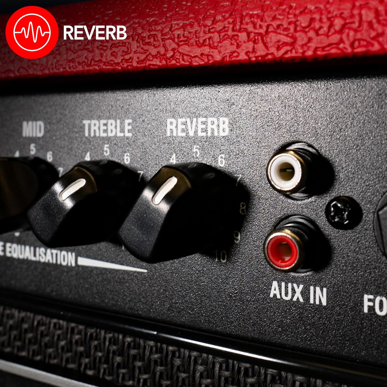 Laney LX65R-Red Guitar Combo 65W 12 Inch Woofer Reverb, Red