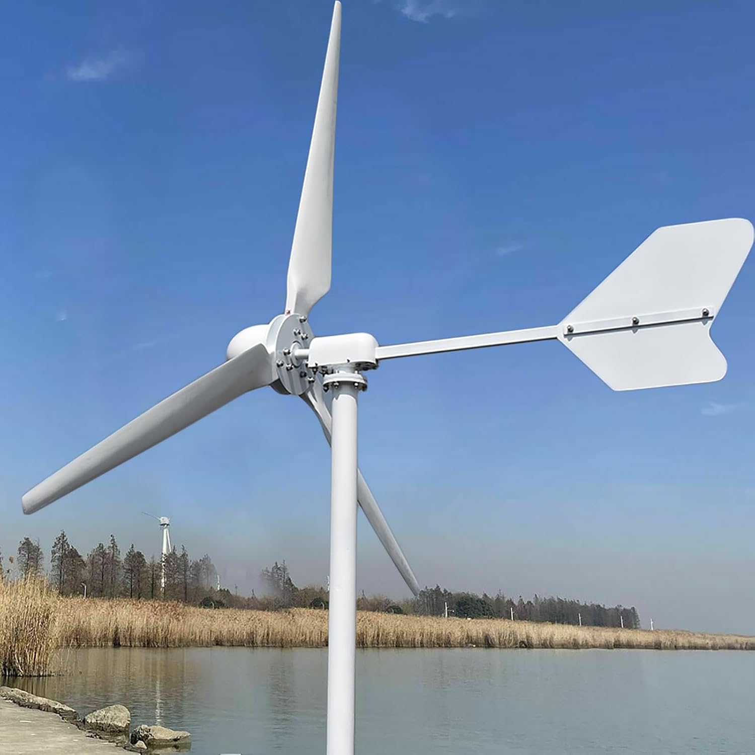 5000W 48V Horizontal Wind Turbine 5KW Wind Power Generator Kits with Grid-tie Inverter On Grid System Output 220VAC Home Use