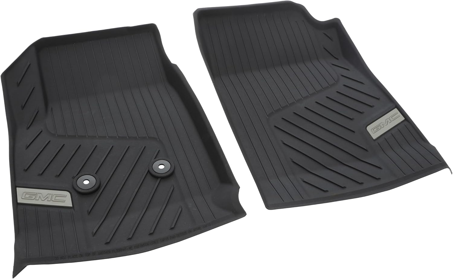 GM Accessories 84708359 First-Row Premium All-Weather Floor Liners in Jet Black with GMC Logo